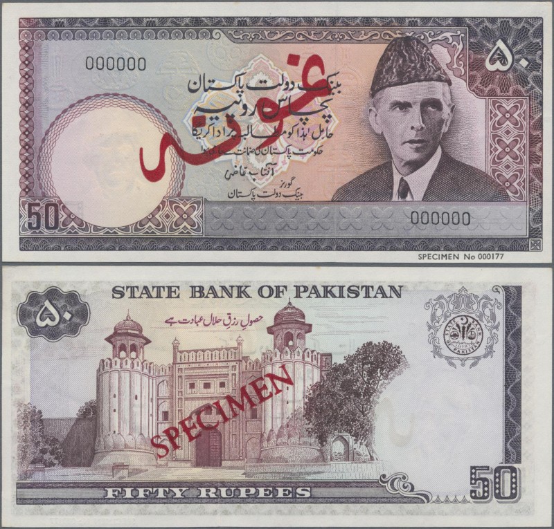 Pakistan: State Bank of Pakistan 50 Rupees ND(1986-2006) SPECIMEN, signature: A....