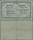 Poland: Die Stadtkasse von Bialystok, 50 Mark 30 Rubli 1915. vertical and horizontal folds, repaired. Podczaski R-028.B.2.b
 [plus 19 % VAT]