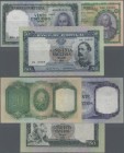 Portugal: set of 3 notes containing 20 Escudos 1954 P. 153 (VF to XF), 20 Escudos 1960 P. 163 (pressed XF+ to aUNC) and 50 Escudos 1950 P. 164 (presse...