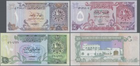 Qatar: The Qatar Monetary Agency, set with 3 banknotes 1, 5, 10 Riyals ND(1980's), P.7-9 in UNC condition. (3 pcs.)
 [plus 19 % VAT]