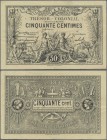 Réunion: Trésor Colonial 50 Centimes D. 02.05.1879, P.8, extraordinary rare and seldom offered banknote in still great condition with tiny staple hole...