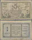 Russia: Central Asia - Semireche Region 5 Rubles 1918, P.S1120 (R. 20605), margin splits, some small border tears and lightly stained paper, Condition...