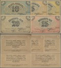 Russia: KOSTROMA provincial capital consumer society of workers of the Kostroma textile factory set with 5 vouchers 2, 5, 10, 15 and 20 Kopeks 1918, P...