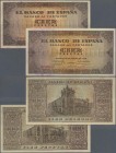 Spain: set of 2 notes 100 Pesetas 1938 P. 113, both used with light folds in paper, pinholes, still strongness in paper and nice colors, condition: VF...