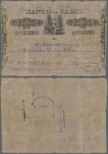 Spain: Banco de Cadiz 500 Pesetas 1845 P. S283, stronger used with strong horizontal and vertical folds, holes in paper, no repairs, condition: VG.
 ...