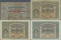 Switzerland: Nice lot with 4 banknotes 20 Franken 1923, 50 Franken 1924, 1926 and 1940, all with text ”Gesetzgebung über die Schweizerische Nationalba...