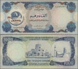 United Arab Emirates: United Arab Emirates Currency Board 1000 Dirhams ND(1976), P.6, optically appears nice with bright colors and still strong paper...