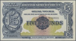 Great Britain: 11 bundles 5 Pounds BAF ND(1948), P.23 in XF condition. (1100 banknotes)
 [taxed under margin system]