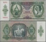 Hungary: Bundle of 100 banknotes 10 Pengö 1936, P.100 in aUNC/UNC condition. (100 pcs.)
 [taxed under margin system]