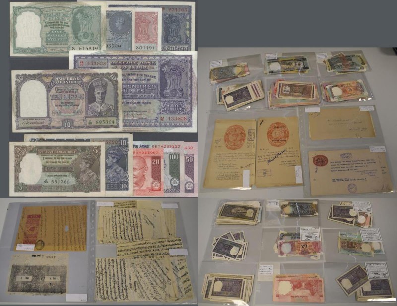 India: large lot of about 1050 pieces containing the following Pick numbers in d...