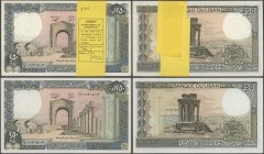 Lebanon: Bundle of 100 banknotes 250 Livres 1985, P.67c in UNC condition. (100 pcs.)
 [taxed under margin system]