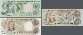 Philippines: 1974/1978 (ca.), ex Pick 154-160, quantity lot with 403 Banknotes in good to mixed quality, sorted and classified by Pick catalogue numbe...