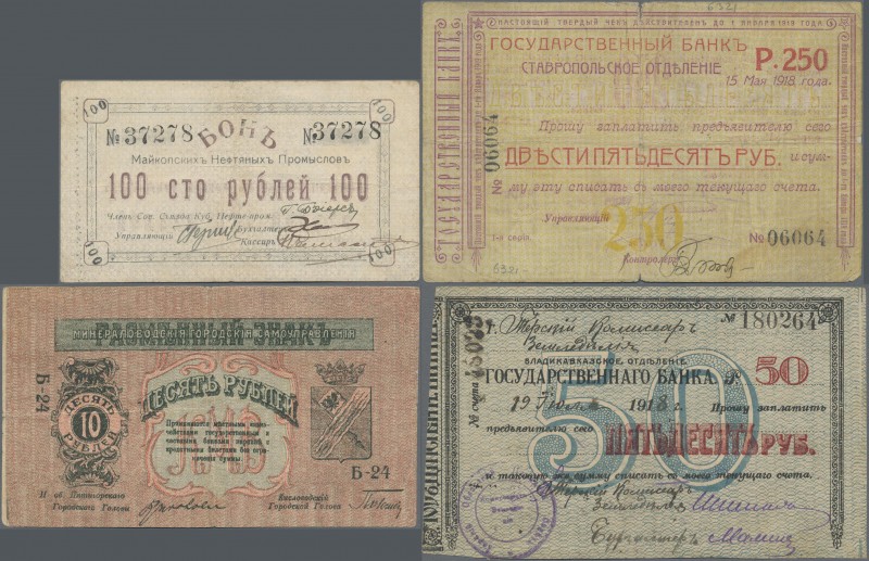 Russia: Album with 53 banknotes NORTH CAUCASUS, comprising for example for the M...