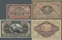 Russia: Album with 54 banknotes SIBERIA AND FAR EAST containing for example KRASNOJARSK 1 Ruble 1919 P.S966b (XF), 10 Rubles unfinished front proof P....