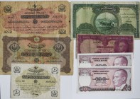Turkey: Album with 60 banknotes Turkey from the 1930´s till 2006, comprising for example ½ and 1 Livre 1913 (P.89 and P.99), 3 x 5 Piastre (P.79 1912,...