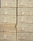 Yugoslavia: Original box of the former Yugoslavian National Bank with 10 Bricks of the 10 Dinars 1978, Pick 87a in UNC, or almost uncirculated conditi...