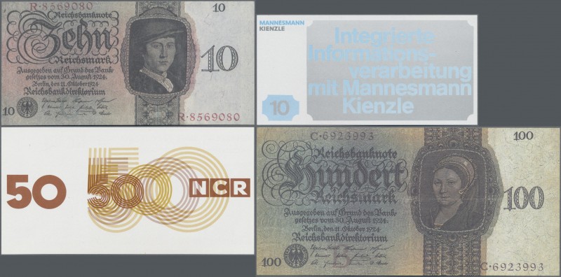 Testbanknoten: Großer Posten mit einigen hundert Automaten-Noten, dabei MAN-Kien...