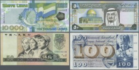 Alle Welt: Various World Banknotes: large high value lot with about 800 mostly different worldwide banknotes, some doubles possible but mostly notes a...