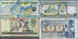 Alle Welt: Various World Banknotes: large high value lot with about 800 mostly different worldwide banknotes, some doubles possible but mostly notes a...