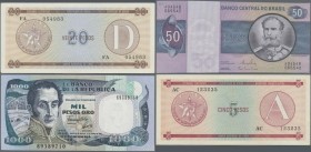 Alle Welt: America: Giant lot with about 500 banknotes from American countries, sorted by catalog number and condition, available in different larger ...
