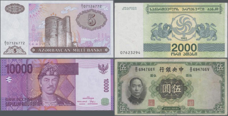 Asia: Giant lot with more than 1100 banknotes from Asian and Middle East countri...