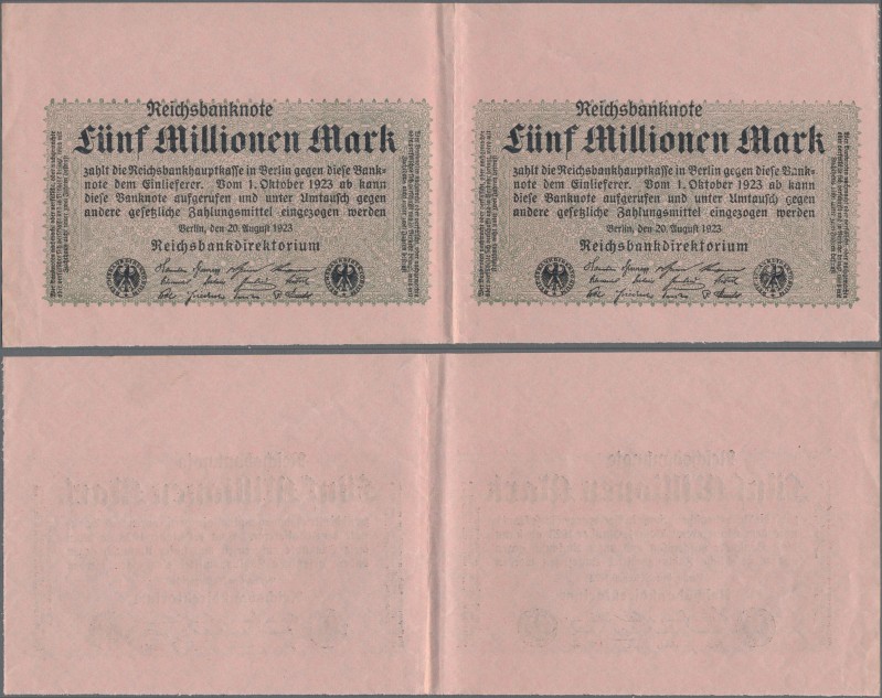 Deutschland - Deutsches Reich bis 1945: 5 Millionen Mark, 20. August 1923, Ro.10...