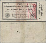 Deutschland - Deutsches Reich bis 1945: Zeitgenössische Fälschung über 2,10 Gold = ½ Dollar der Teilstücke der Schatzanweisungen des Deutschen Reichs ...