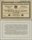 Deutschland - Deutsches Reich bis 1945: Schatzanweisung des Deutschen Reichs zu 4,20 Mark Gold = 1 Dollar 1923, KN 8-stellig, Ro.151b, ein senkrechter...