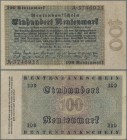 Deutschland - Deutsches Reich bis 1945: 100 Rentenmark 1923, Ro.159, minimale Einrisse am oberen Rand, etwas fleckiges Papier auf der Rückseite, offen...