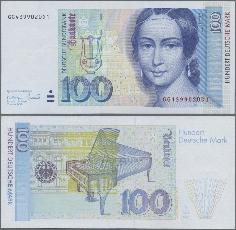 Deutschland - Bank Deutscher Länder + Bundesrepublik Deutschland: 100 DM 1996 Fe...