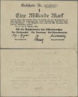 Deutschland - Nebengebiete Deutsches Reich: Militärgeld, Kiel, Reichsmarine Ostseebereich: Gutschein über 1 Milliarde Mark 27. Oktober 1923 in leicht ...