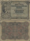 Deutschland - Kolonien: Die Deutsch-Ostafrikanische Bank 50 Rupien 1905, Ro.902a, kleine Einrisse am unteren und oberen Rand, kleine Löcher in der Mit...
