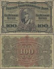Deutschland - Kolonien: Deutsch-Ostafrikanische Bank 100 Rupien 1905, Ro.903b, kleinere Reparaturen an den Rändern und etwas fleckig, aber noch immer ...