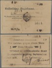 Deutschland - Kolonien: 1 Rupie 1917 ”Briefkopfnote”, Serie ”IP”, Ro.936f mit Briefkopfzeile auf der Rückseite Typ B1c5, leicht bestoßene Ecken und kl...