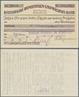 Deutschland - Notgeld - Bayern: Starnberg, Bayerische Hypotheken- und Wechselbank, 100 Tsd. Mark, 24.8.1923, Eigenscheck mit gestempelter Nominale, Or...