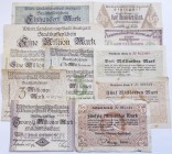 Deutschland - Notgeld - Württemberg: Stuttgart, Stadtkasse, 100 Mark, 1.11.1923, 1 Mio. Mark, 1.8.1923, 1, 2, 3, 5, 20 Mio. Mark, 1.8.1923, 5 Mrd. Mar...