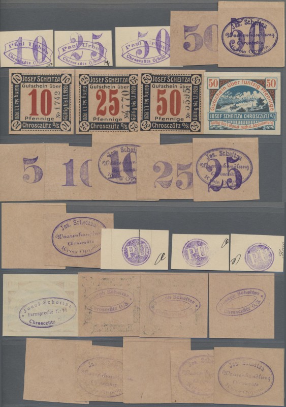 Deutschland - Notgeld - Ehemalige Ostgebiete: Chrosczütz, Oberschlesien, Josef S...