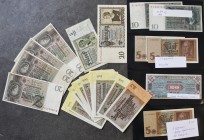 Deutschland - Deutsches Reich bis 1945: Nettes Lot mit mit fast 100 diversen Banknoten überwiegend Deutsches Reich und Weimarer Republik mit einigen B...