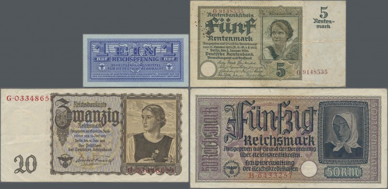 Deutschland - Deutsches Reich bis 1945: Kleines Lot mit 56 Banknoten Weimarer Re...