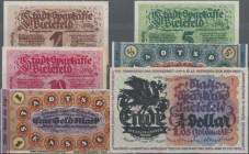 Deutschland - Notgeld besonderer Art: Bielefeld, Händlerbestand im Album mit einigen hübschen und seltenen Stücken. Enthalten sind 15 x 25 M., 4 x 50 ...