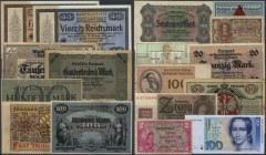 Deutschland - Sonstige: Riesige Sammlung deutscher Banknoten ab dem Kaiserreich mit mehr als 9000 Banknoten, einige Sorten in größeren Quantitäten in ...