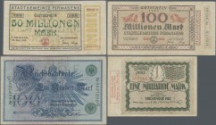 Deutschland - Notgeld: Album mit über 100 Banknoten, dabei viel Notgeld aus Rheinland-Pfalz (Ludwigshafen, Pirmasens, Speyer), Darlehenskassenscheine ...