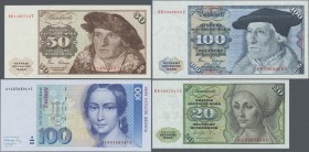 Deutschland - Bank Deutscher Länder + Bundesrepublik Deutschland: Großes Lot mit 83 Banknoten, dabei 13x 5 DM 1960/70/80, Ro.262a,e (XF bis UNC), 13x ...