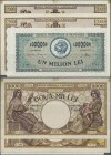 Romania: set of 3 notes containing 2000 Lei 1944 P. 53a (F), 2000 Lei 1943 P. 54a (F) and 1.000.000 Lei 1947 P. 60a (UNC), nice set. (3 pcs)
 [taxed ...