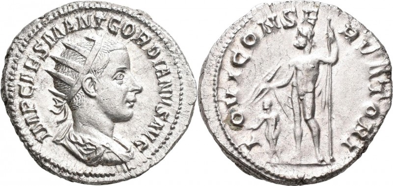 Gordianus III. (238 - 244): Antoninian, Rom. Büste mit Strahlenkrone, IMP CAES M...