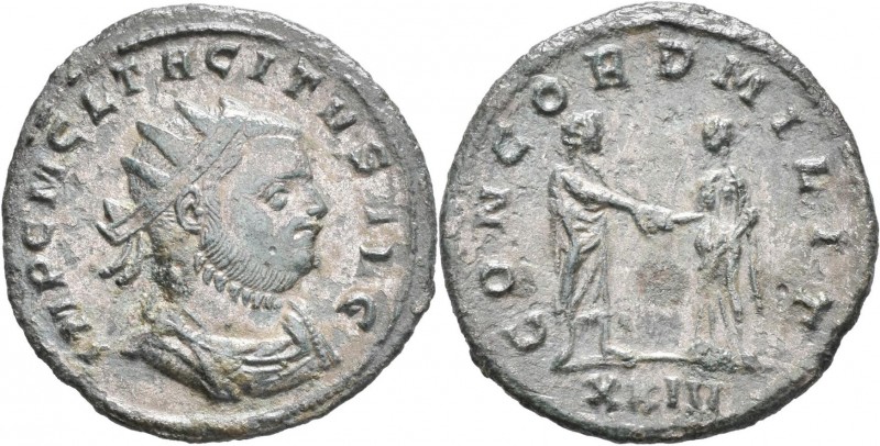Tacitus (275 - 276): Antoninian. Büste nach rechts, IMP C M CL TACITVS AVG / Han...