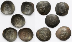 Byzanz: Lot 5 byzantische Bronzemünzen (Trachy), nicht näher bestimmt.
 [differenzbesteuert]