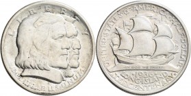 Vereinigte Staaten von Amerika: ½ Dollar 1936, Long Island Tercentenary, KM# 182, kleine Kratzer, fast vorzüglich.
 [differenzbesteuert]