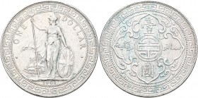 Großbritannien: Victoria 1837-1901: Trade Dollar 1901 B Bombay, KM# T5, sehr schön-vorzüglich.
 [differenzbesteuert]