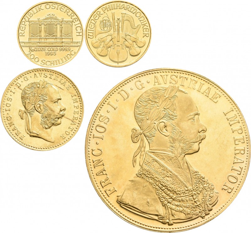 Österreich: Franz Joseph I. 1848-1916: 4 Dukaten 1915 (NP), KM# 2276, Friedberg ...